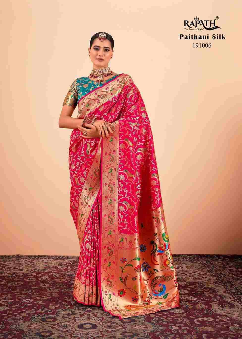 Shailja By Rajpath 191001 To 191007 Series Indian Traditional Wear Collection Beautiful Stylish Fancy Colorful Party Wear & Occasional Wear Paithani Silk Sarees At Wholesale Price