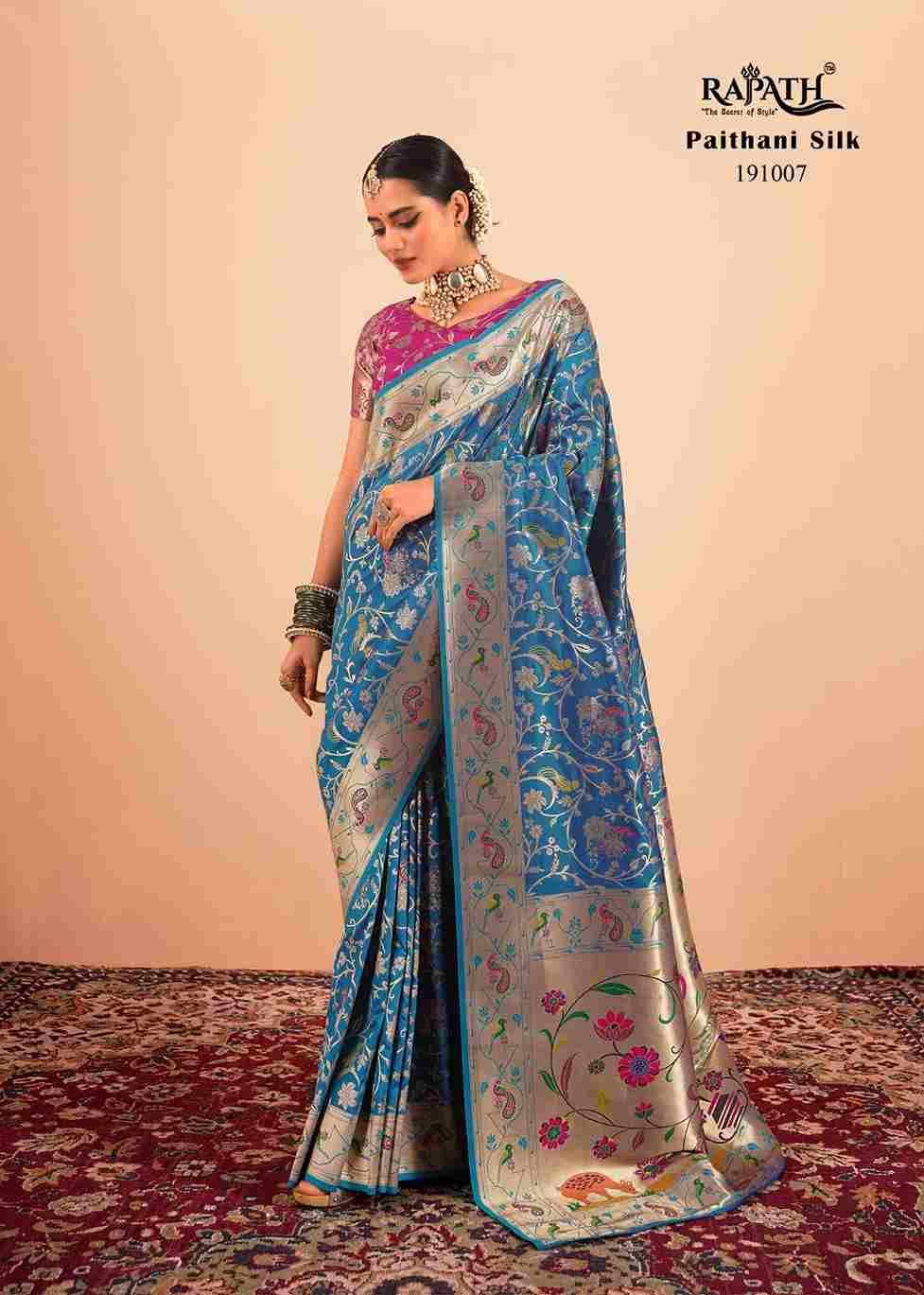 Shailja By Rajpath 191001 To 191007 Series Indian Traditional Wear Collection Beautiful Stylish Fancy Colorful Party Wear & Occasional Wear Paithani Silk Sarees At Wholesale Price