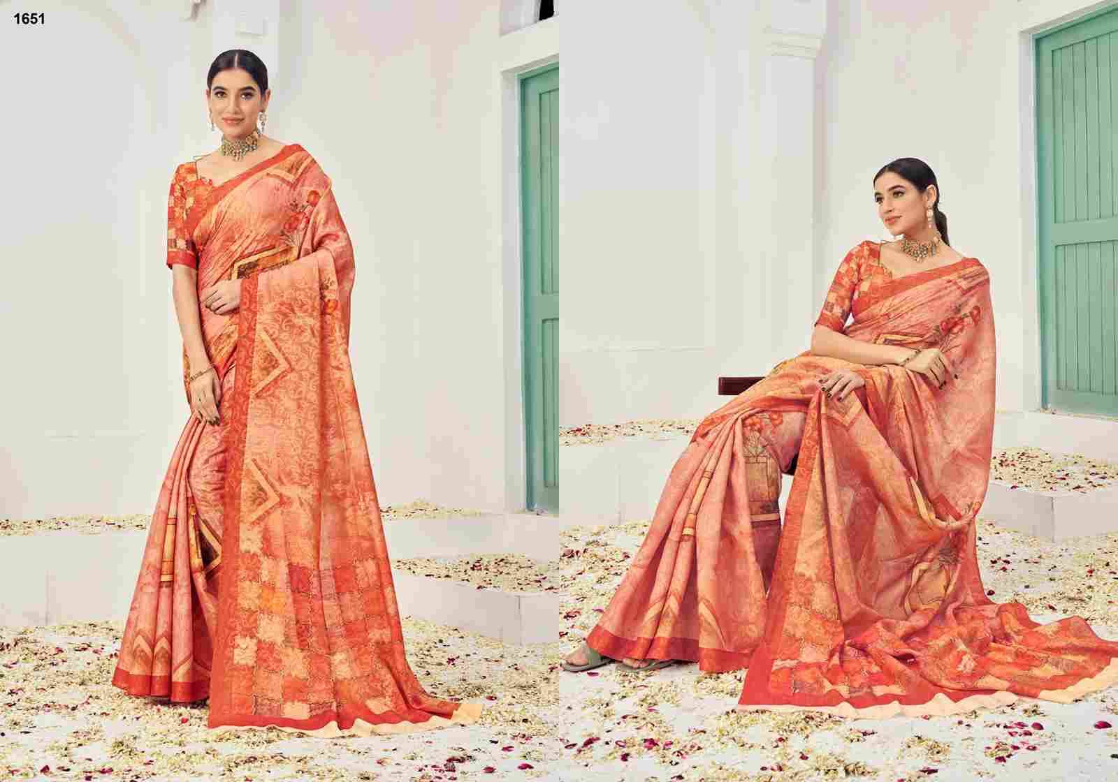 Samui Signature By Jivora 1651 To 1657 Series Indian Traditional Wear Collection Beautiful Stylish Fancy Colorful Party Wear & Occasional Wear Viscose Silk Sarees At Wholesale Price