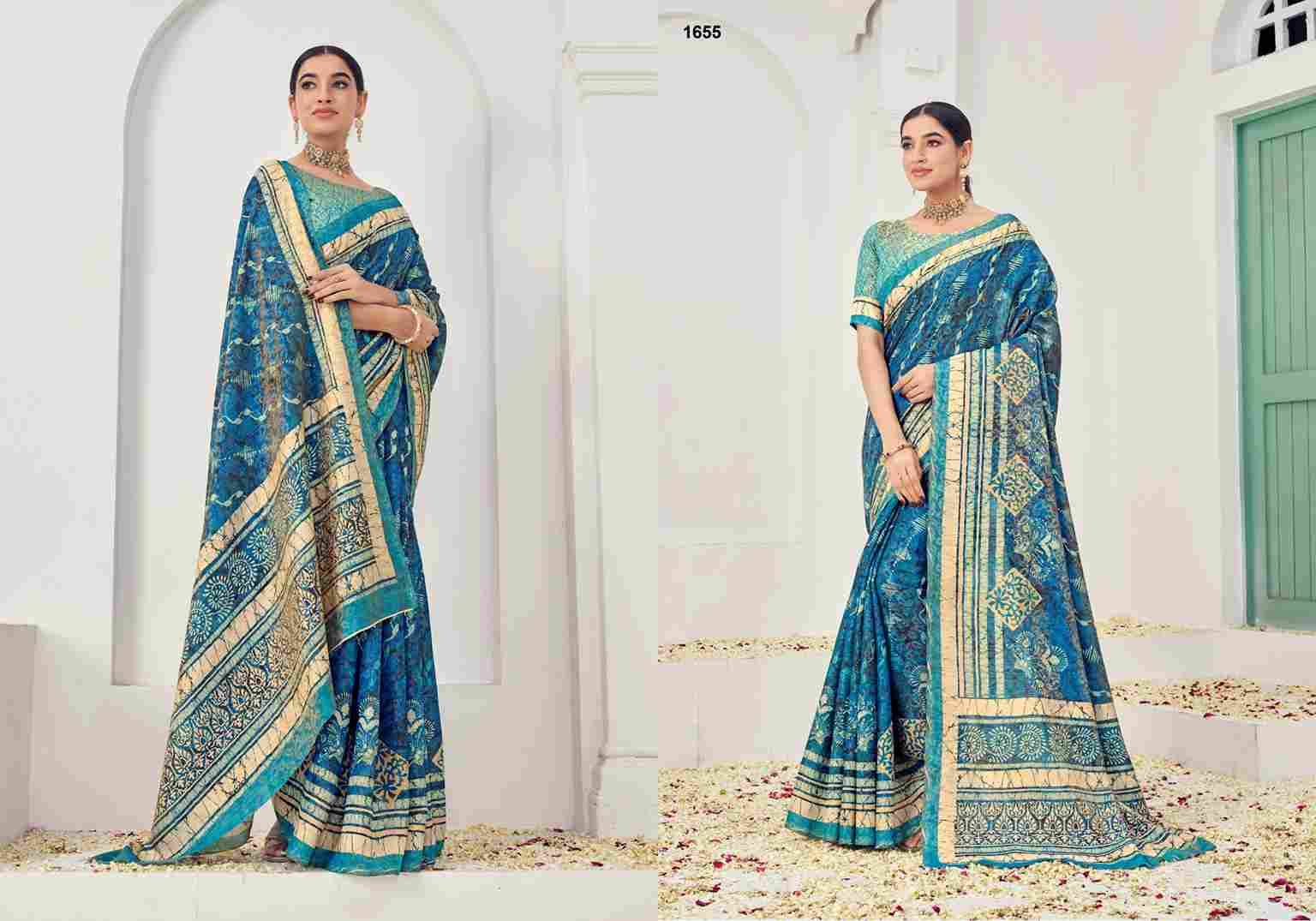 Samui Signature By Jivora 1651 To 1657 Series Indian Traditional Wear Collection Beautiful Stylish Fancy Colorful Party Wear & Occasional Wear Viscose Silk Sarees At Wholesale Price