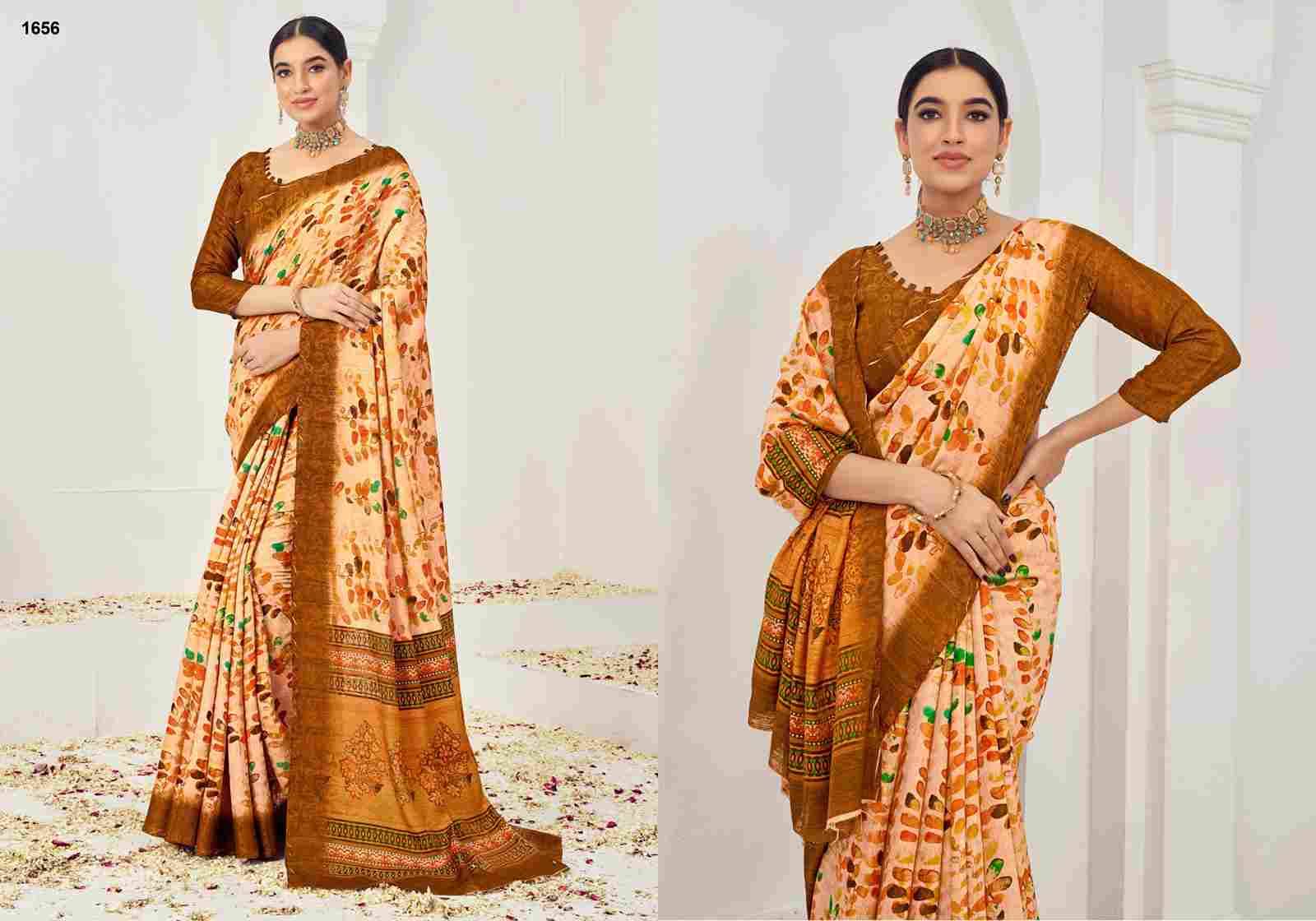 Samui Signature By Jivora 1651 To 1657 Series Indian Traditional Wear Collection Beautiful Stylish Fancy Colorful Party Wear & Occasional Wear Viscose Silk Sarees At Wholesale Price