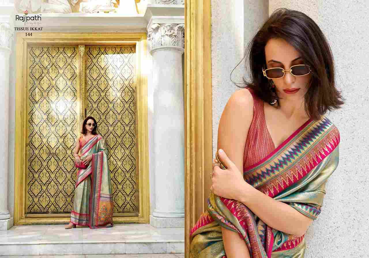 Rajmata By Rajpath 143 To 148 Series Indian Traditional Wear Collection Beautiful Stylish Fancy Colorful Party Wear & Occasional Wear Tissue Silk Sarees At Wholesale Price