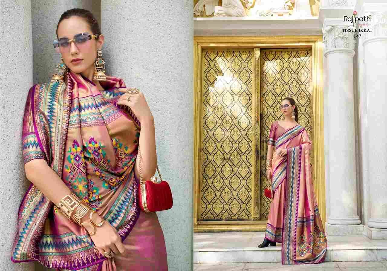 Rajmata By Rajpath 143 To 148 Series Indian Traditional Wear Collection Beautiful Stylish Fancy Colorful Party Wear & Occasional Wear Tissue Silk Sarees At Wholesale Price