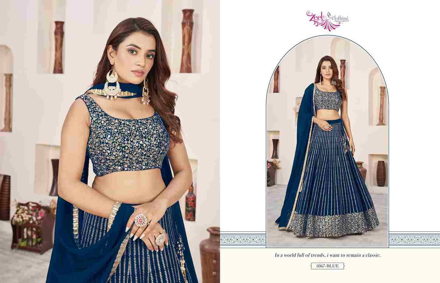 Anchal Vol-3 By Zeel Clothing Designer Beautiful Festive Collection Occasional Wear & Party Wear Georgette Lehengas At Wholesale Price