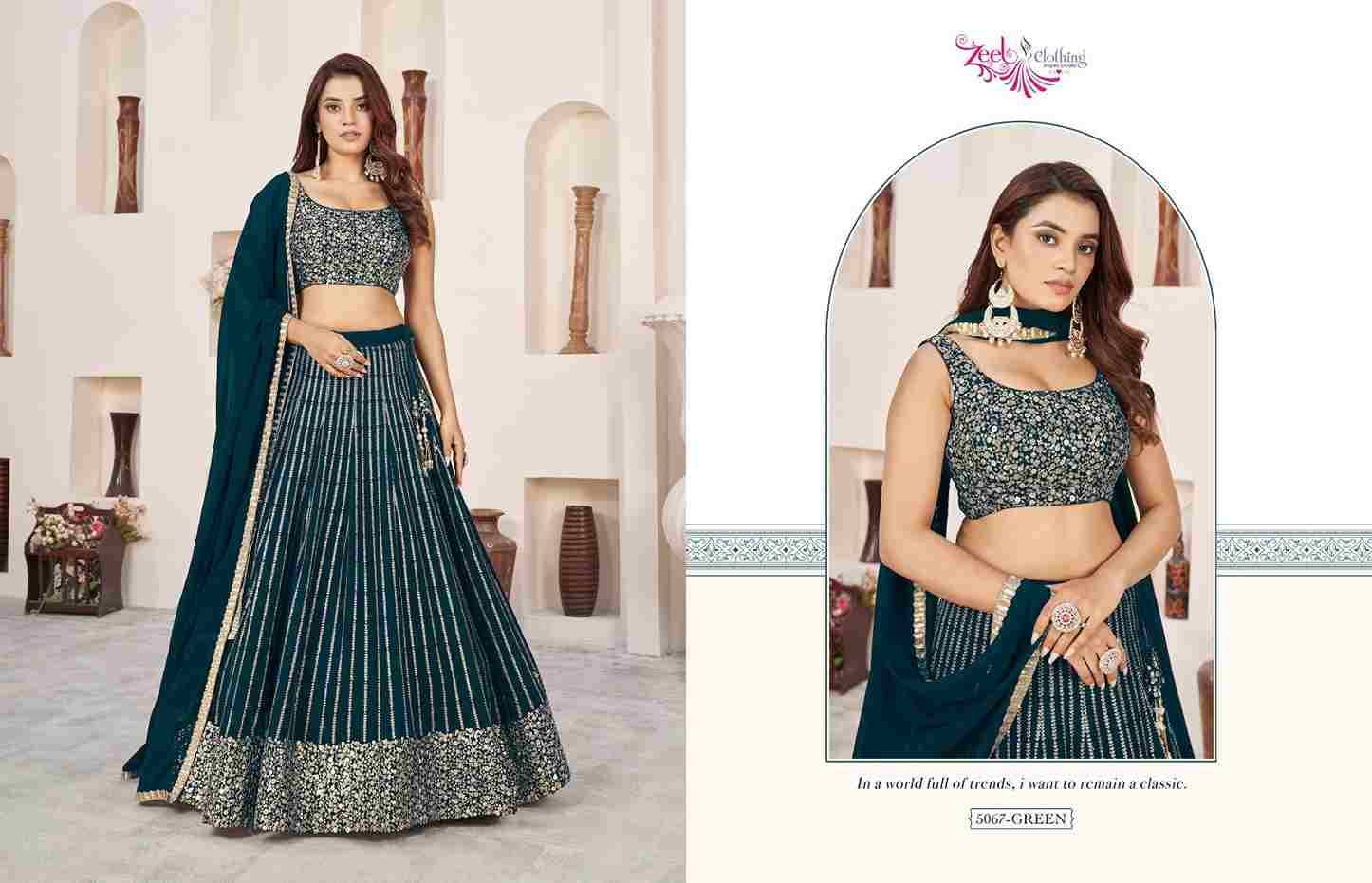 Anchal Vol-3 By Zeel Clothing Designer Beautiful Festive Collection Occasional Wear & Party Wear Georgette Lehengas At Wholesale Price