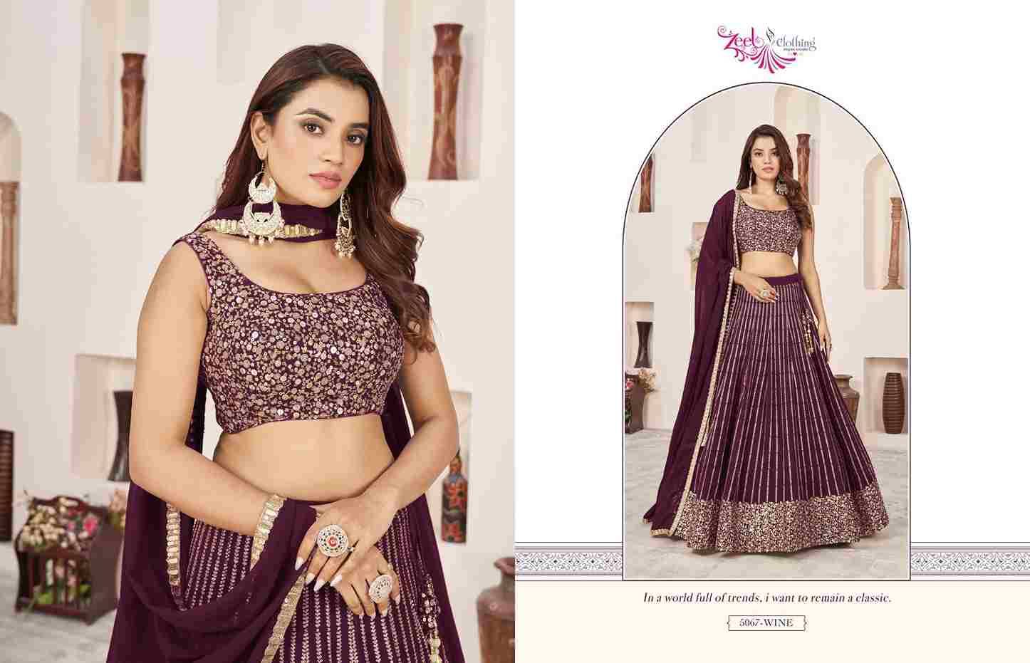 Anchal Vol-3 By Zeel Clothing Designer Beautiful Festive Collection Occasional Wear & Party Wear Georgette Lehengas At Wholesale Price