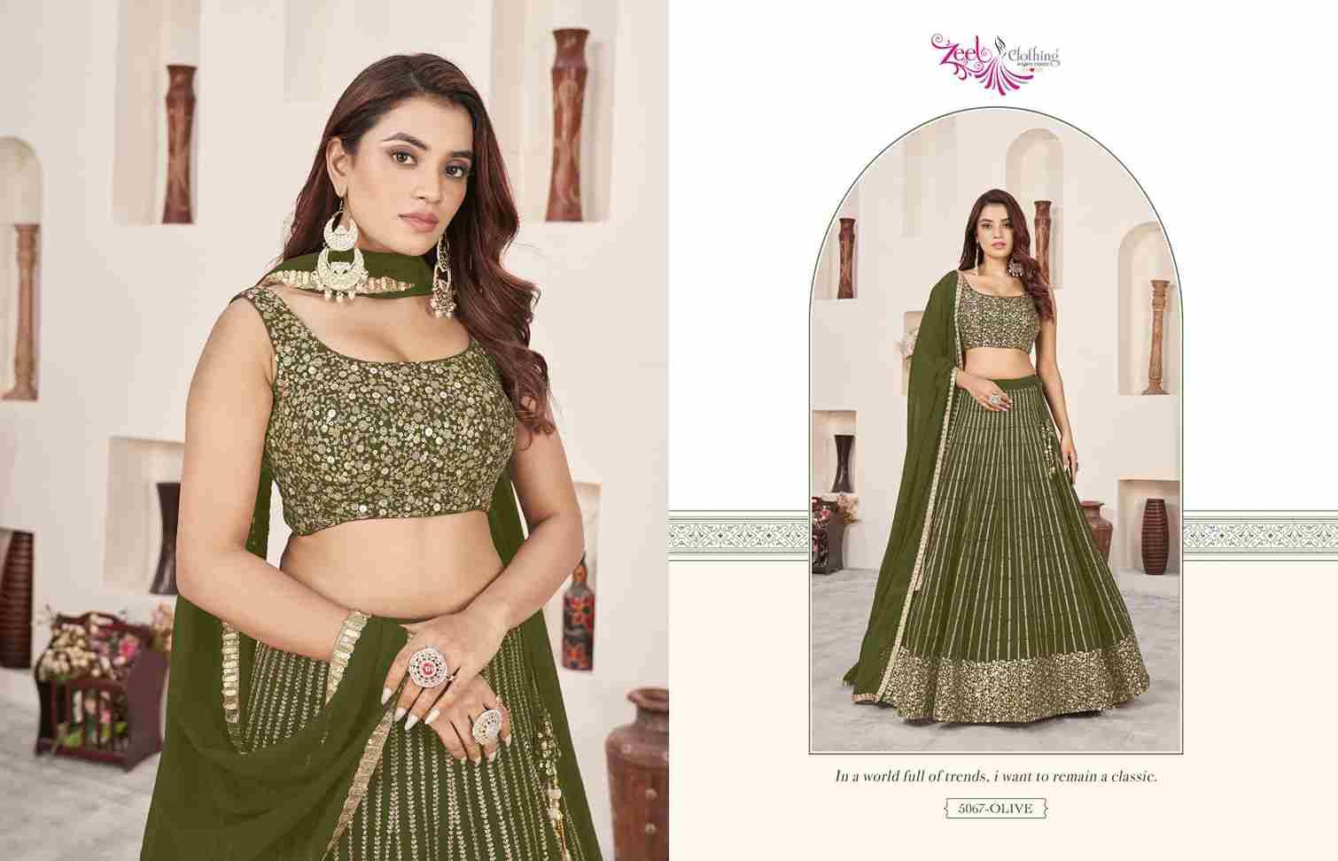 Anchal Vol-3 By Zeel Clothing Designer Beautiful Festive Collection Occasional Wear & Party Wear Georgette Lehengas At Wholesale Price