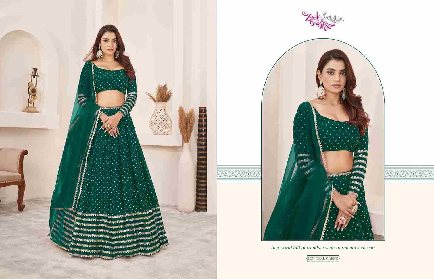 Anchal Vol-3 By Zeel Clothing Designer Beautiful Festive Collection Occasional Wear & Party Wear Georgette Lehengas At Wholesale Price