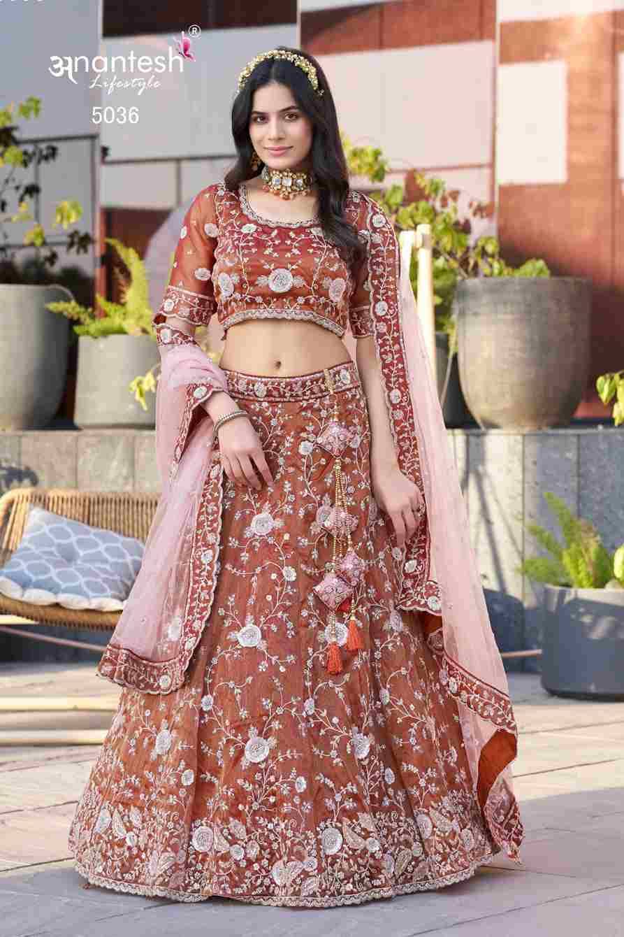 Occations Vol-10 By Anantesh 5035 To 5040 Series Beautiful Colorful Fancy Wedding Collection Occasional Wear & Party Wear Silk Lehengas At Wholesale Price