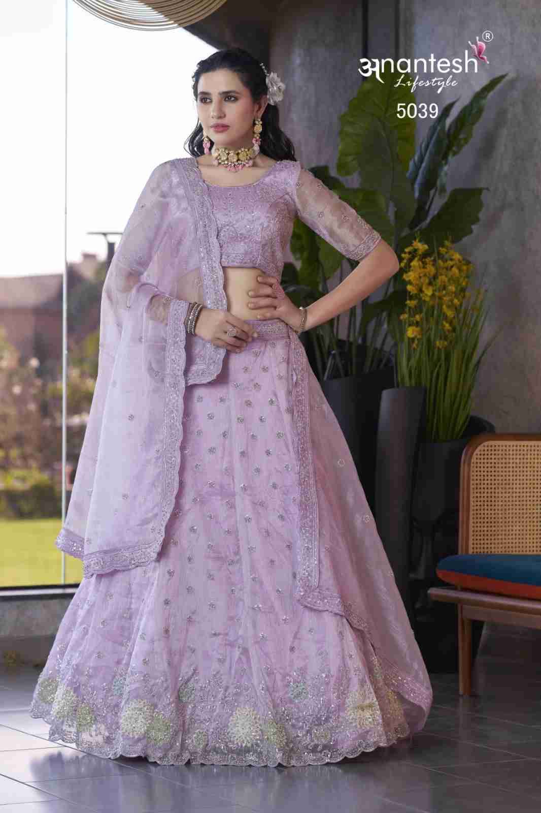 Occations Vol-10 By Anantesh 5035 To 5040 Series Beautiful Colorful Fancy Wedding Collection Occasional Wear & Party Wear Silk Lehengas At Wholesale Price