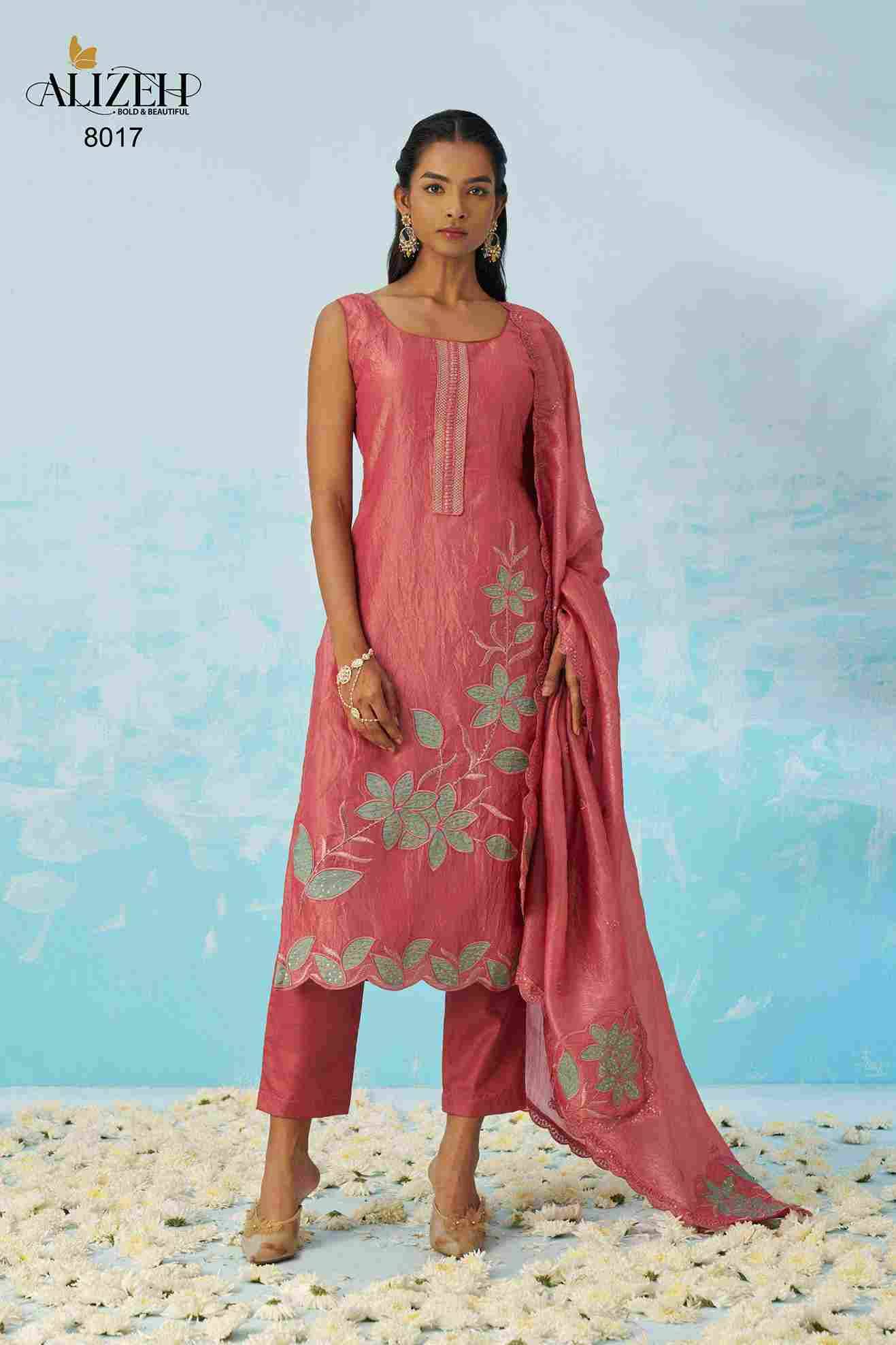 Jasmine By Alizeh 8016 To 8018 Series Festive Suits Beautiful Fancy Colorful Stylish Party Wear & Occasional Wear Crush Embroidered Dresses At Wholesale Price