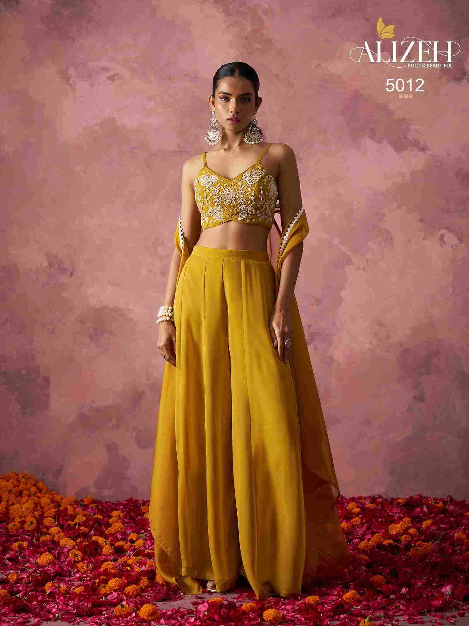 Rang By Alizeh 5012 To 5013 Series Designer Stylish Fancy Colorful Beautiful Party Wear & Ethnic Wear Collection Georgette Tops With Bottom With Cape At Wholesale Price