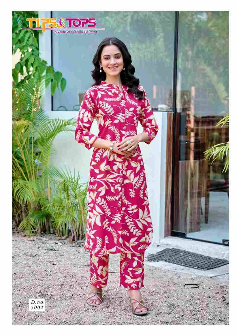 Cinderella Vol-5 By Tips And Tops 5001 To 5006 Series Designer Stylish Fancy Colorful Beautiful Party Wear & Ethnic Wear Collection Heavy Rayon Co-Ords At Wholesale Price