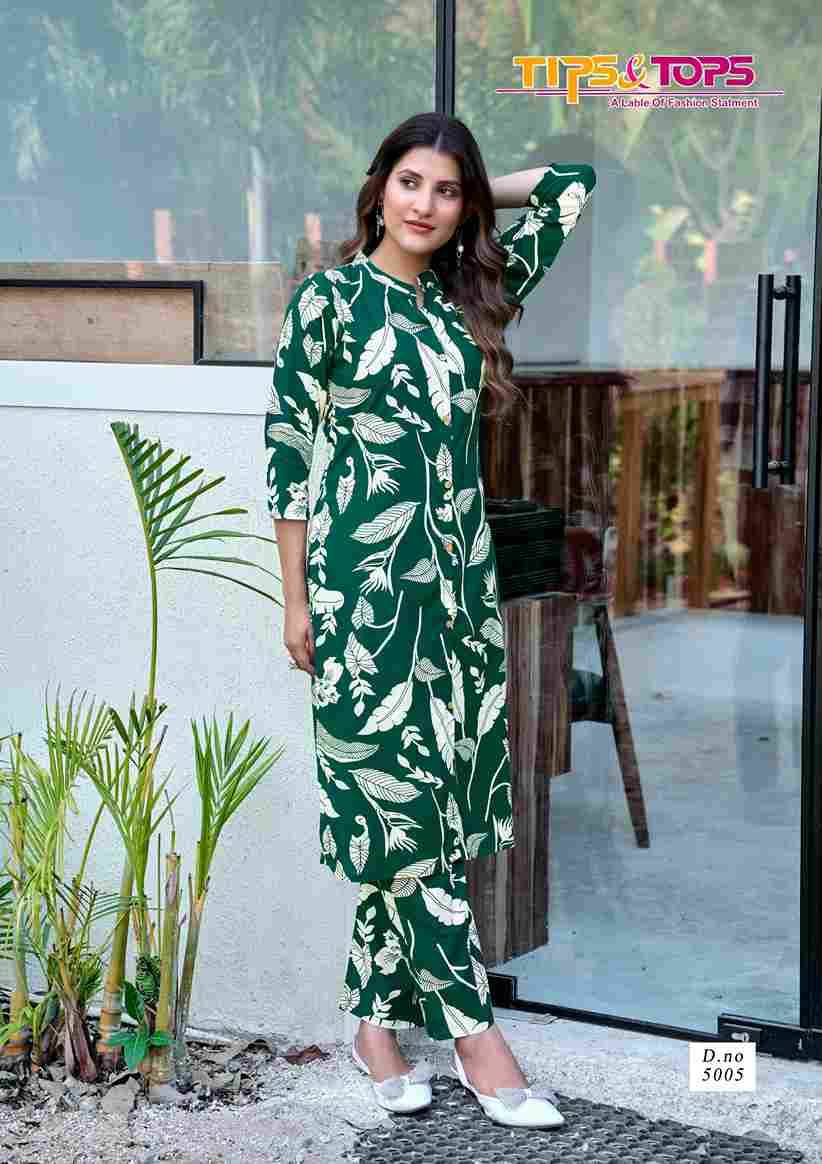 Cinderella Vol-5 By Tips And Tops 5001 To 5006 Series Designer Stylish Fancy Colorful Beautiful Party Wear & Ethnic Wear Collection Heavy Rayon Co-Ords At Wholesale Price