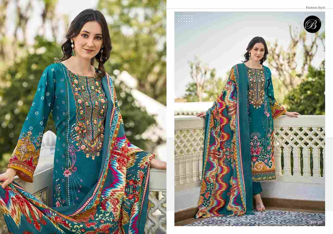 Almarina Vol-3 By Belliza 839-001 To 839-008 Series Beautiful Suits Colorful Stylish Fancy Casual Wear & Ethnic Wear Pure Cotton Dresses At Wholesale Price