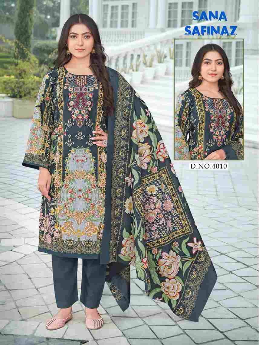 Sana Safinaz Vol-4 By Falak International 4005 To 4012 Series Beautiful Stylish Festive Suits Fancy Colorful Casual Wear & Ethnic Wear & Ready To Wear Cotton Print Dresses At Wholesale Price