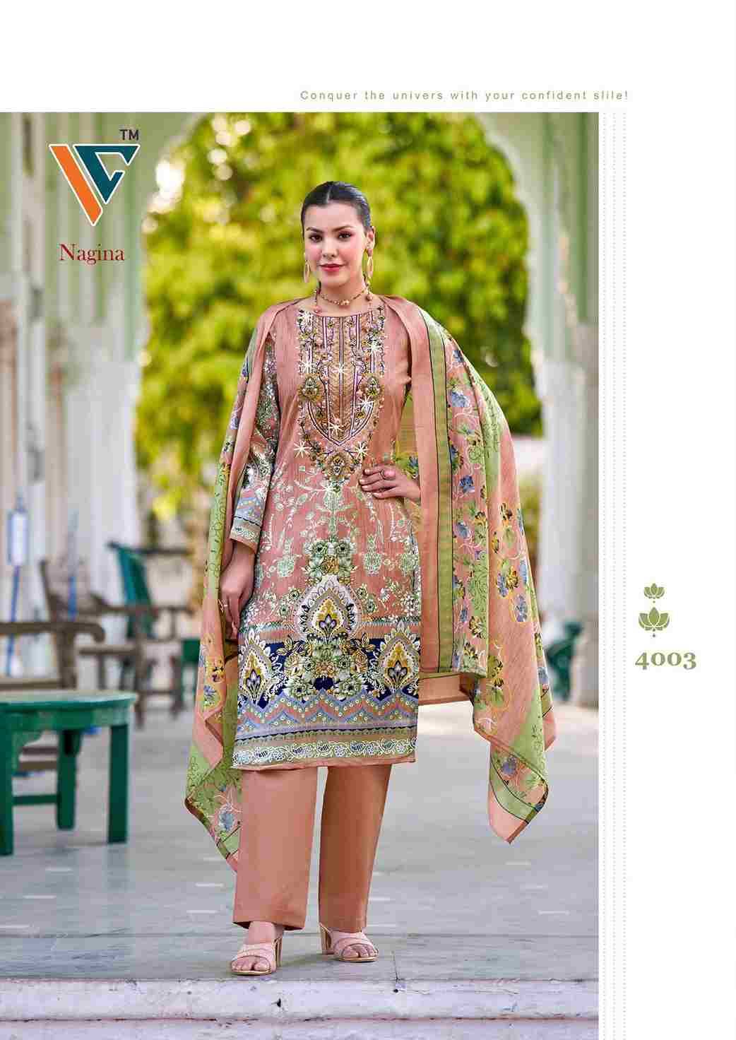 Nagina Vol-4 By Vandana Creation 4001 To 4008 Series Beautiful Festive Suits Stylish Fancy Colorful Casual Wear & Ethnic Wear Cotton Print Dresses At Wholesale Price