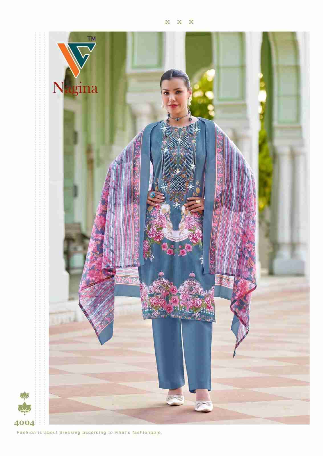 Nagina Vol-4 By Vandana Creation 4001 To 4008 Series Beautiful Festive Suits Stylish Fancy Colorful Casual Wear & Ethnic Wear Cotton Print Dresses At Wholesale Price