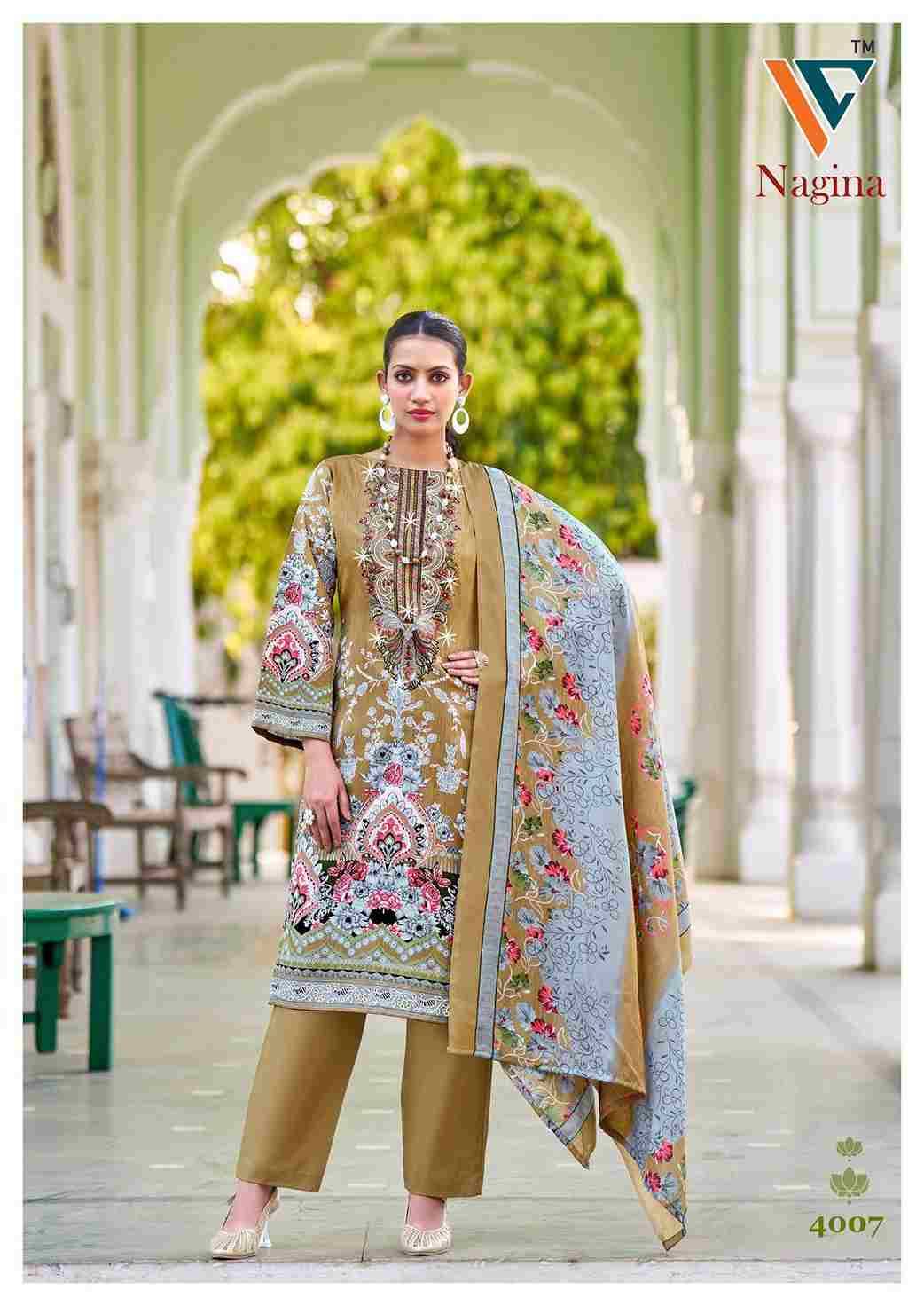 Nagina Vol-4 By Vandana Creation 4001 To 4008 Series Beautiful Festive Suits Stylish Fancy Colorful Casual Wear & Ethnic Wear Cotton Print Dresses At Wholesale Price