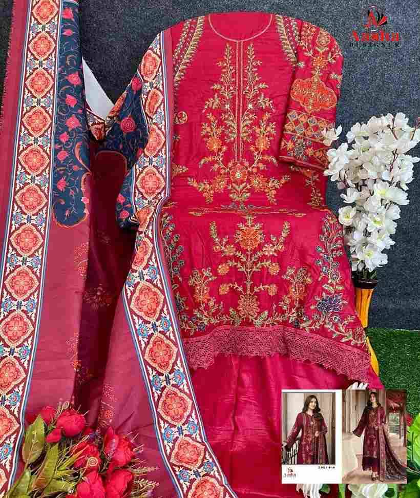 Aasha 1151Colours By Aasha Designer 1151-A To 1151-E Series Pakistani Suits Beautiful Fancy Colorful Stylish Party Wear & Occasional Wear Heavy Rayon Embroidery Dresses At Wholesale Price
