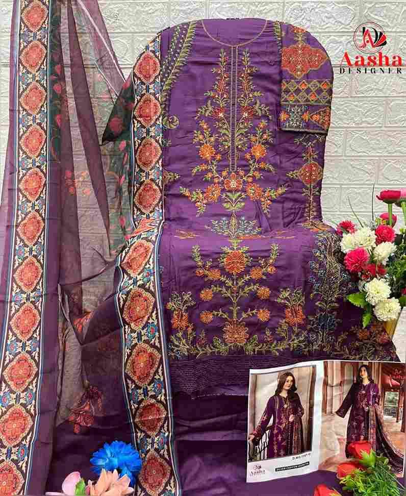 Aasha 1151Colours By Aasha Designer 1151-A To 1151-E Series Pakistani Suits Beautiful Fancy Colorful Stylish Party Wear & Occasional Wear Heavy Rayon Embroidery Dresses At Wholesale Price