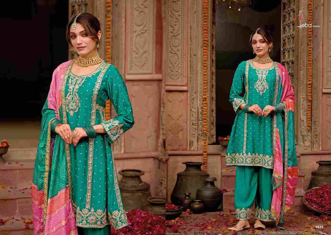 Gajari By Eba Lifestyle 1819 To 1821 Series Beautiful Festive Suits Colorful Stylish Fancy Casual Wear & Ethnic Wear Chinnon Embroidery Dresses At Wholesale Price