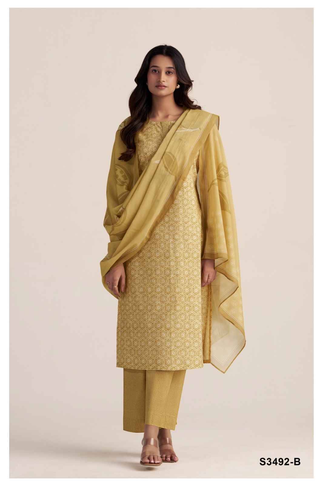 Lennon-3492 By Ganga Fashion 3492-A To 3492-D Series Beautiful Festive Suits Colorful Stylish Fancy Casual Wear & Ethnic Wear Pure Cotton Dresses At Wholesale Price
