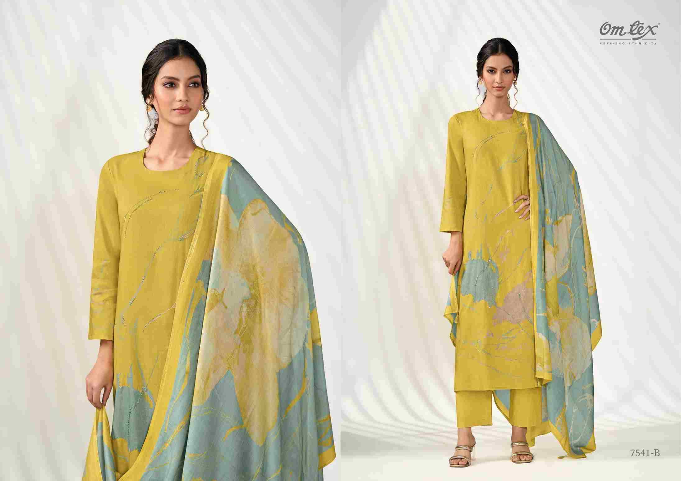 Signature Style By Om Tex 7541-A To 7541-D Series Beautiful Suits Stylish Fancy Colorful Party Wear & Ethnic Wear Lawn Cotton Dresses At Wholesale Price