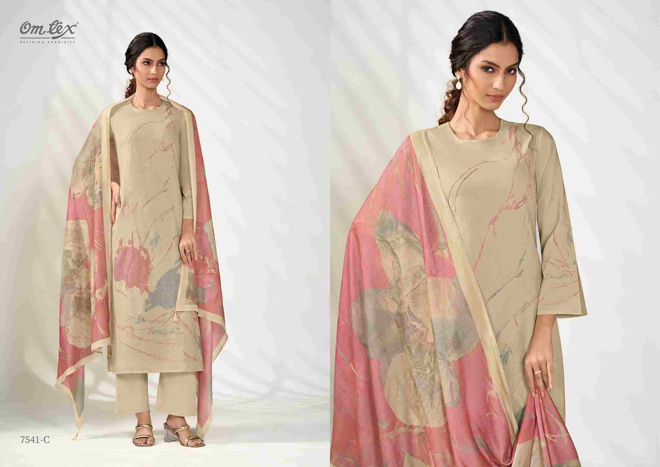 Signature Style By Om Tex 7541-A To 7541-D Series Beautiful Suits Stylish Fancy Colorful Party Wear & Ethnic Wear Lawn Cotton Dresses At Wholesale Price