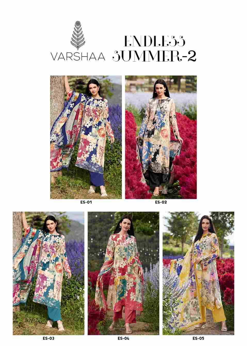 Endless Summer Vol-2 By Varshaa 01 To 05 Series Beautiful Festive Suits Colorful Stylish Fancy Casual Wear & Ethnic Wear Viscose Muslin Dresses At Wholesale Price