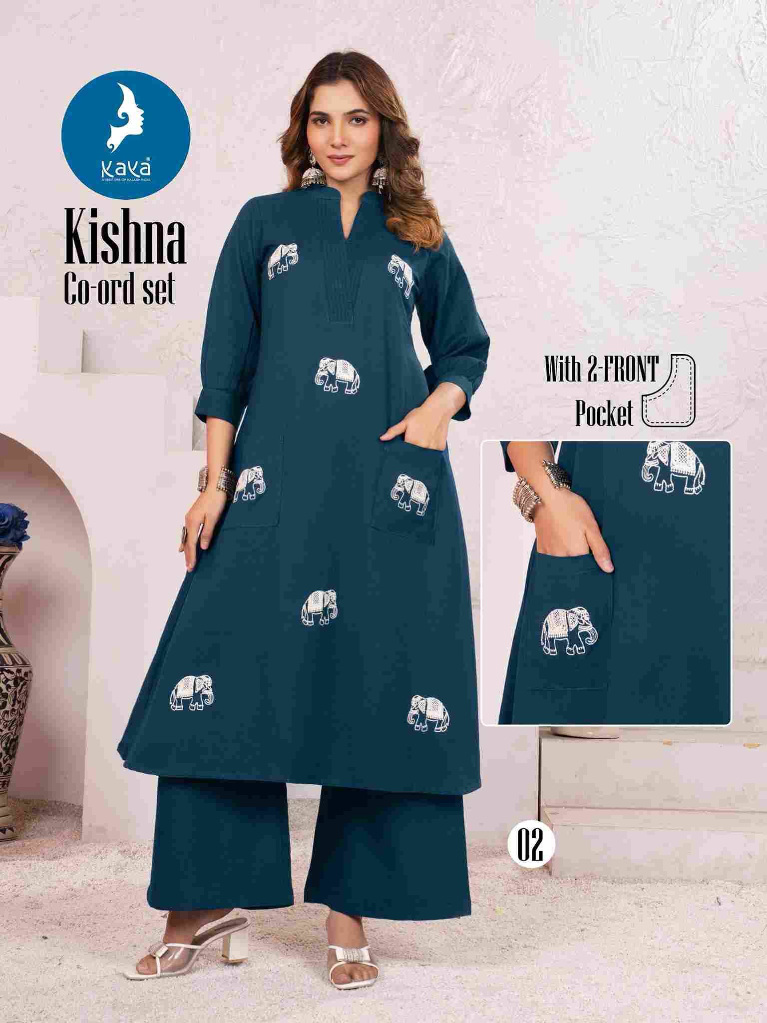 Kishna By Kaya 01 To 04 Series Designer Stylish Fancy Colorful Beautiful Party Wear & Ethnic Wear Collection Cotton Flex Co-Ords At Wholesale Price