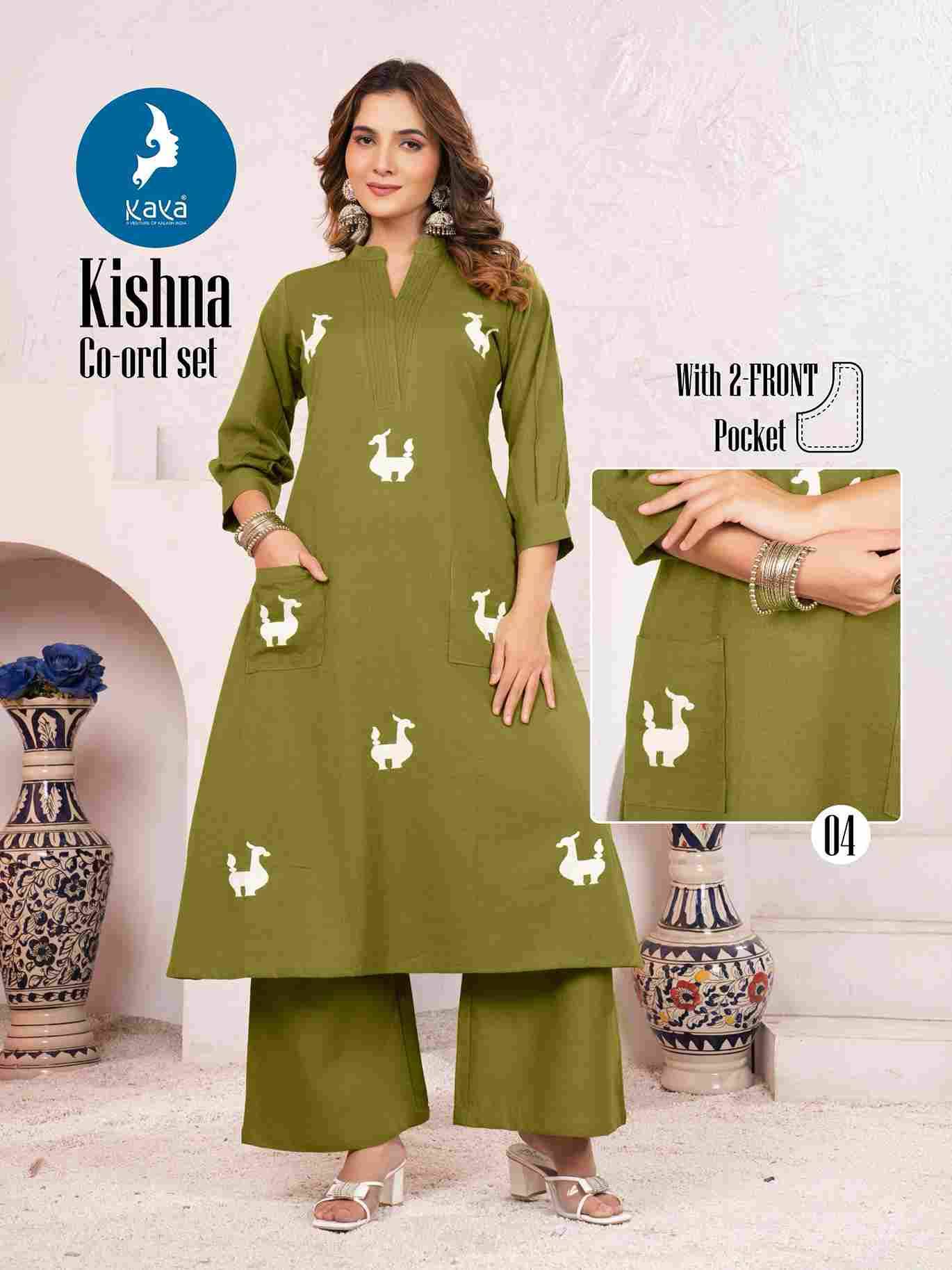 Kishna By Kaya 01 To 04 Series Designer Stylish Fancy Colorful Beautiful Party Wear & Ethnic Wear Collection Cotton Flex Co-Ords At Wholesale Price