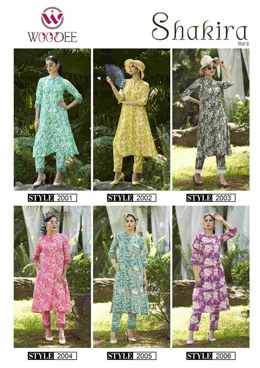 Shakira Vol-2 By Woodee 2001 To 2006 Series Designer Stylish Fancy Colorful Beautiful Party Wear & Ethnic Wear Collection Heavy Rayon Co-Ords At Wholesale Price
