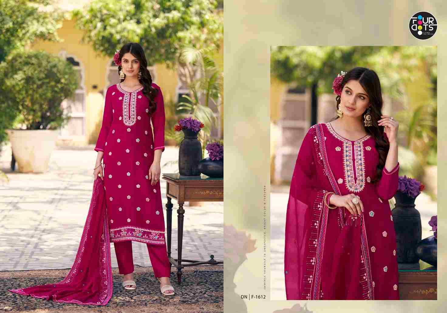 Ibadat By Four Dots 1611 To 1614 Series Beautiful Stylish Festive Suits Fancy Colorful Casual Wear & Ethnic Wear & Ready To Wear Silk Dresses At Wholesale Price