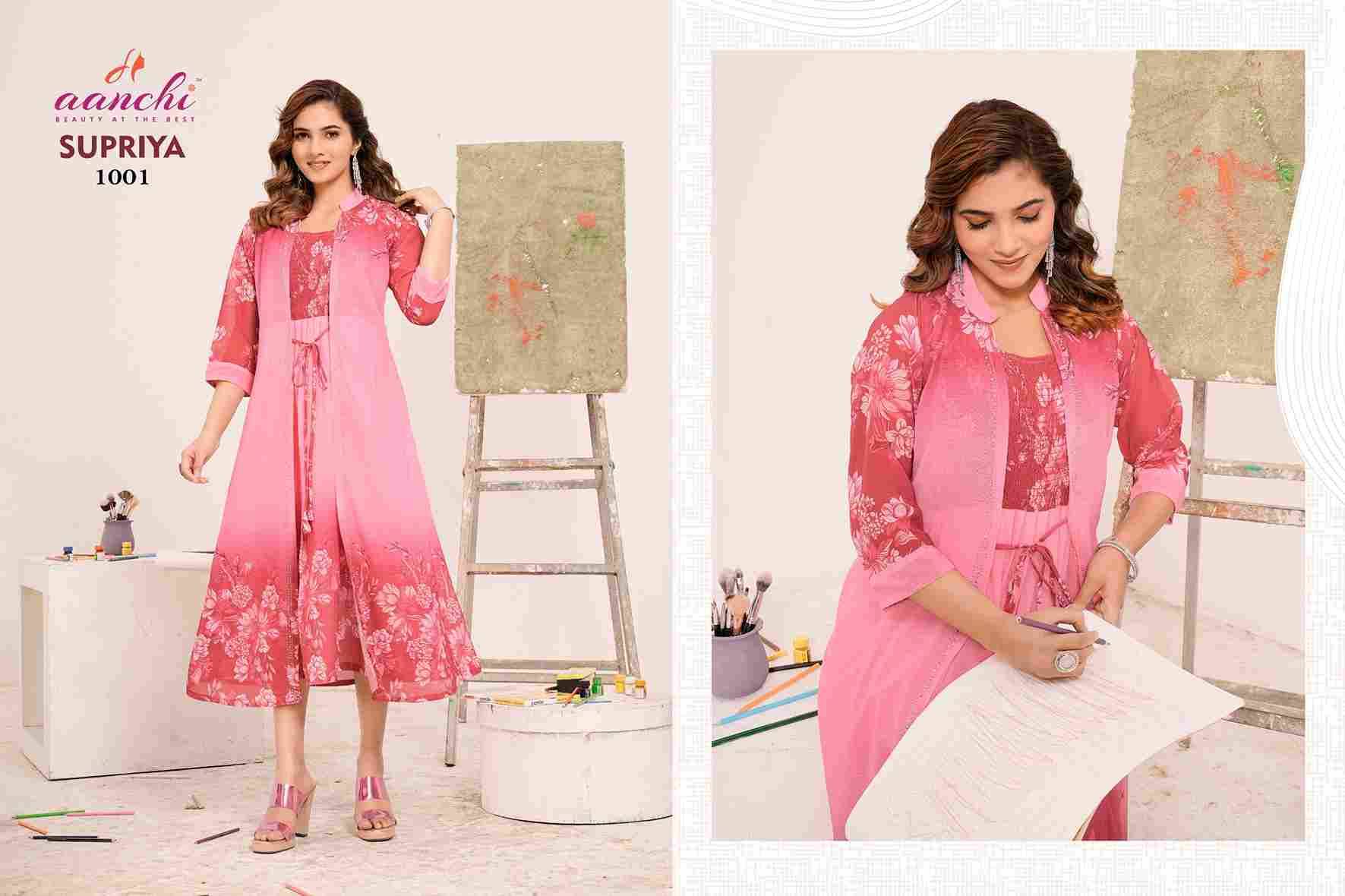 Supriya By Aanchi 1001 To 1004 Series Designer Stylish Fancy Colorful Beautiful Party Wear & Ethnic Wear Collection Fancy Kurtis At Wholesale Price
