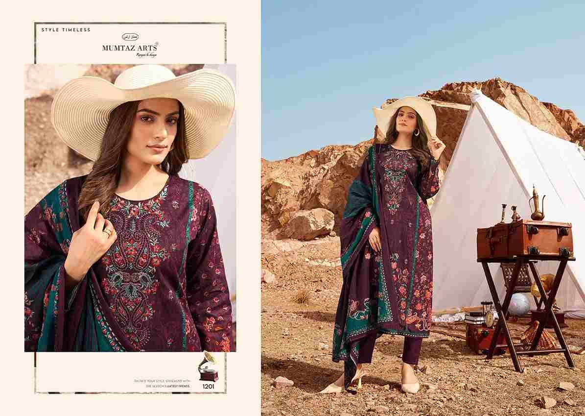 Ellena By Mumtaz Arts 1201 To 1206 Series Designer Festive Suits Collection Beautiful Stylish Fancy Colorful Party Wear & Occasional Wear Pure Cambric Lawn Dresses At Wholesale Price