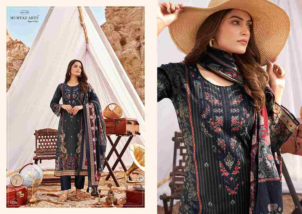 Ellena By Mumtaz Arts 1201 To 1206 Series Designer Festive Suits Collection Beautiful Stylish Fancy Colorful Party Wear & Occasional Wear Pure Cambric Lawn Dresses At Wholesale Price