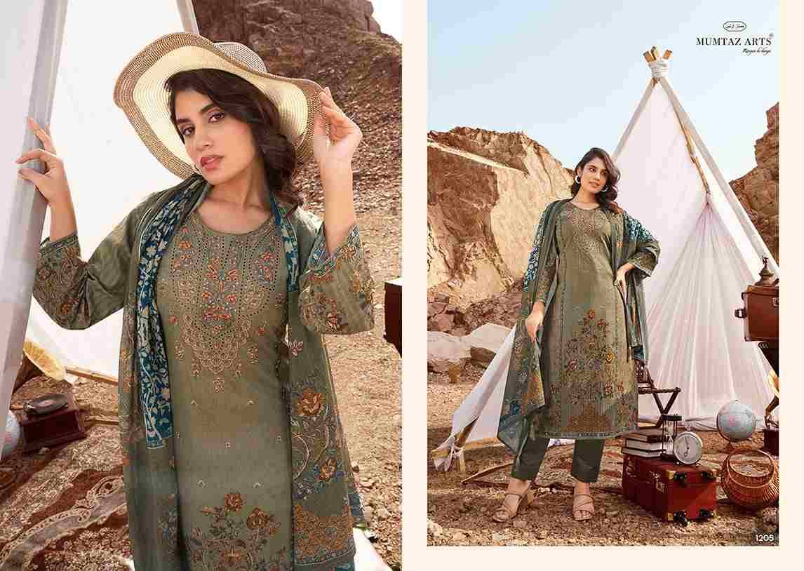 Ellena By Mumtaz Arts 1201 To 1206 Series Designer Festive Suits Collection Beautiful Stylish Fancy Colorful Party Wear & Occasional Wear Pure Cambric Lawn Dresses At Wholesale Price
