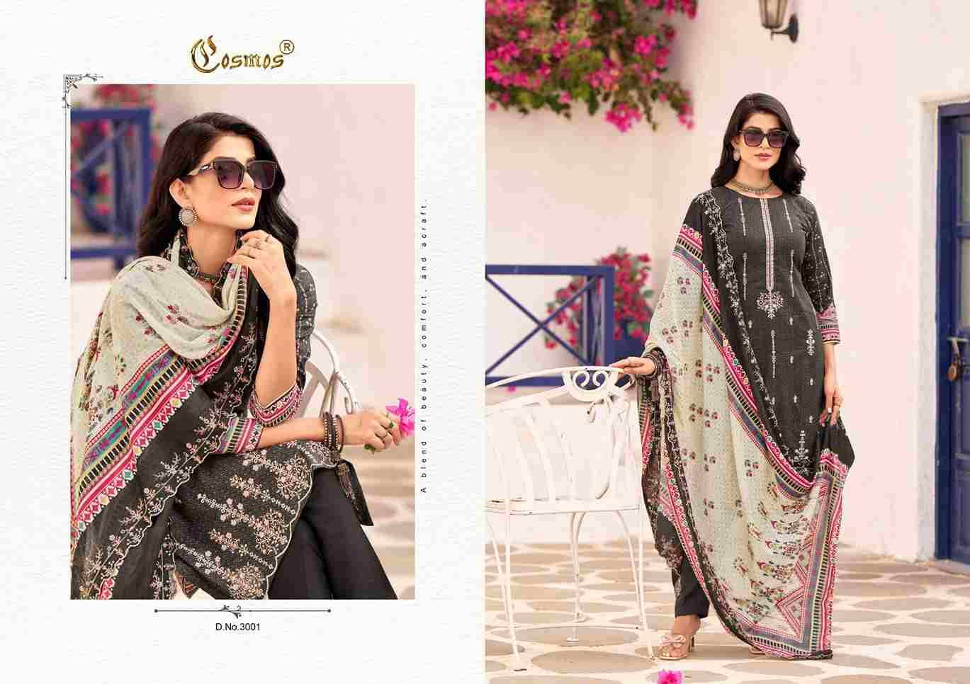 Bin Saeed Vol-3 By Cosmos 3001 To 3008 Series Beautiful Festive Suits Colorful Stylish Fancy Casual Wear & Ethnic Wear Lawn Cotton Print Dresses At Wholesale Price