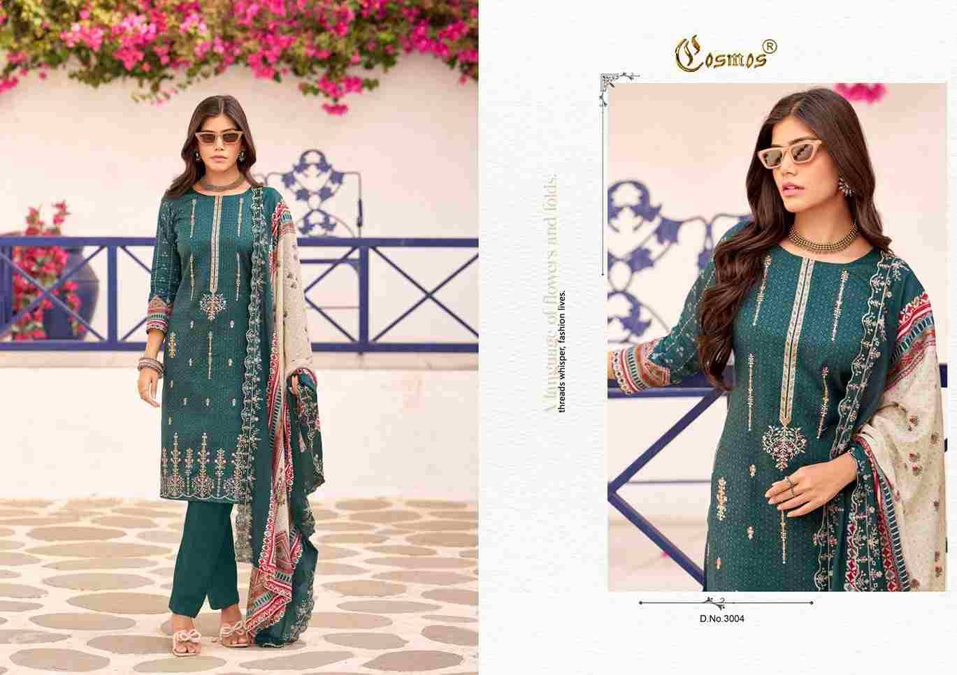 Bin Saeed Vol-3 By Cosmos 3001 To 3008 Series Beautiful Festive Suits Colorful Stylish Fancy Casual Wear & Ethnic Wear Lawn Cotton Print Dresses At Wholesale Price
