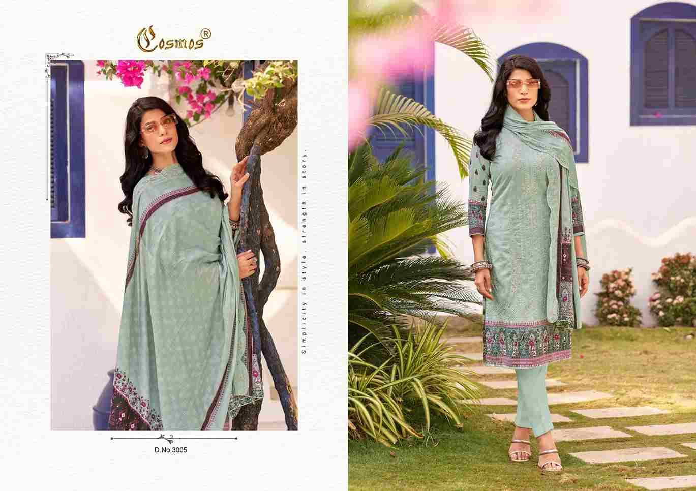 Bin Saeed Vol-3 By Cosmos 3001 To 3008 Series Beautiful Festive Suits Colorful Stylish Fancy Casual Wear & Ethnic Wear Lawn Cotton Print Dresses At Wholesale Price