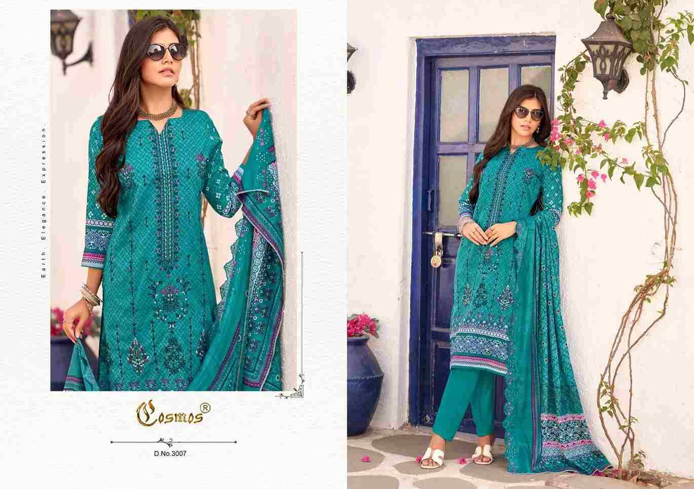Bin Saeed Vol-3 By Cosmos 3001 To 3008 Series Beautiful Festive Suits Colorful Stylish Fancy Casual Wear & Ethnic Wear Lawn Cotton Print Dresses At Wholesale Price