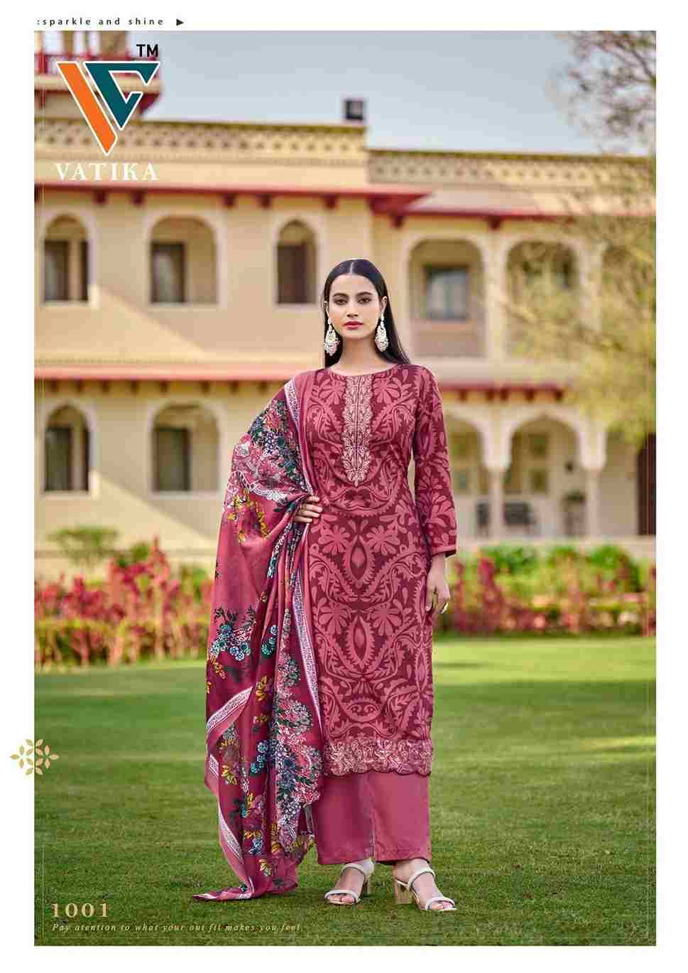 Vatika Vol-1 By Vandana Creation 1001 To 1008 Series Beautiful Festive Suits Stylish Fancy Colorful Casual Wear & Ethnic Wear Cotton Print Dresses At Wholesale Price
