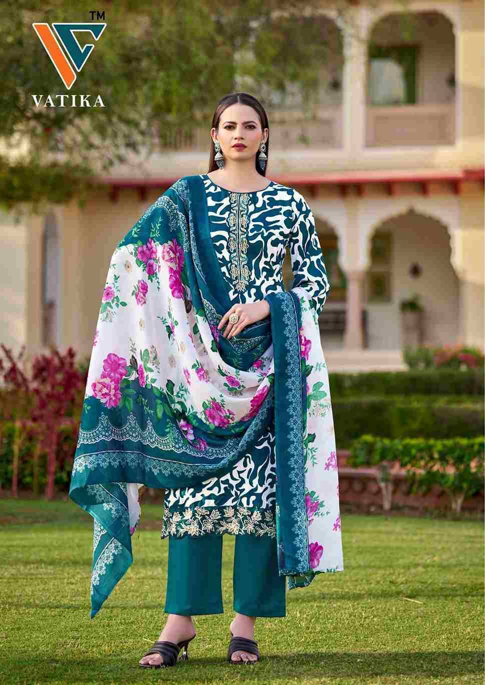 Vatika Vol-1 By Vandana Creation 1001 To 1008 Series Beautiful Festive Suits Stylish Fancy Colorful Casual Wear & Ethnic Wear Cotton Print Dresses At Wholesale Price