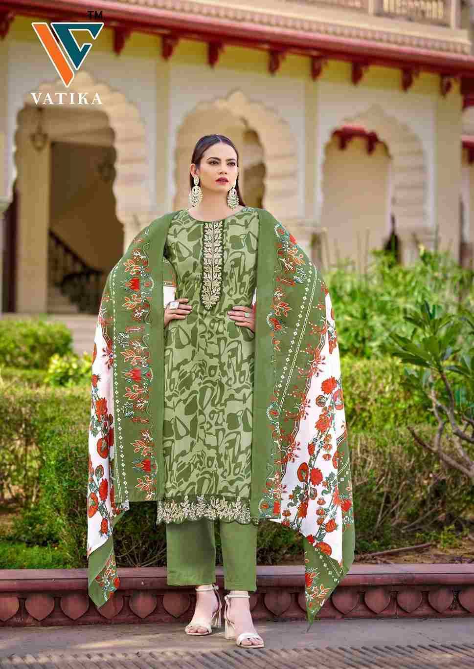 Vatika Vol-1 By Vandana Creation 1001 To 1008 Series Beautiful Festive Suits Stylish Fancy Colorful Casual Wear & Ethnic Wear Cotton Print Dresses At Wholesale Price