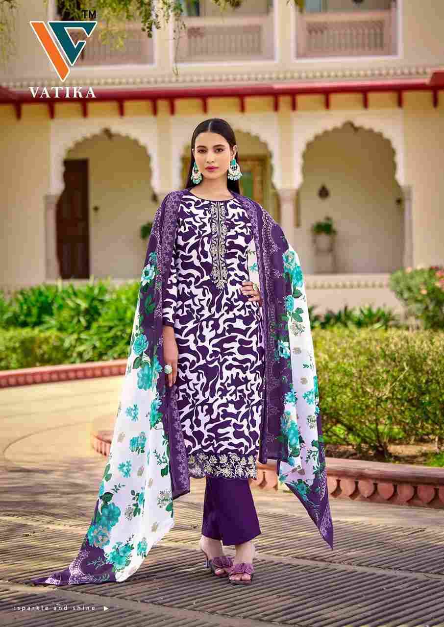 Vatika Vol-1 By Vandana Creation 1001 To 1008 Series Beautiful Festive Suits Stylish Fancy Colorful Casual Wear & Ethnic Wear Cotton Print Dresses At Wholesale Price