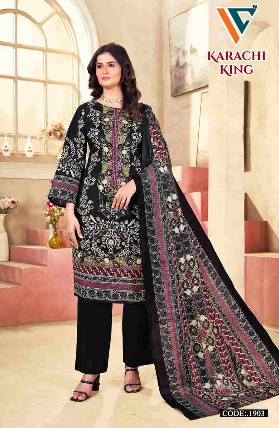 Karachi King Vol-19 By Vandana Creation 1901 To 1908 Series Beautiful Festive Suits Stylish Fancy Colorful Casual Wear & Ethnic Wear Cotton Print Dresses At Wholesale Price