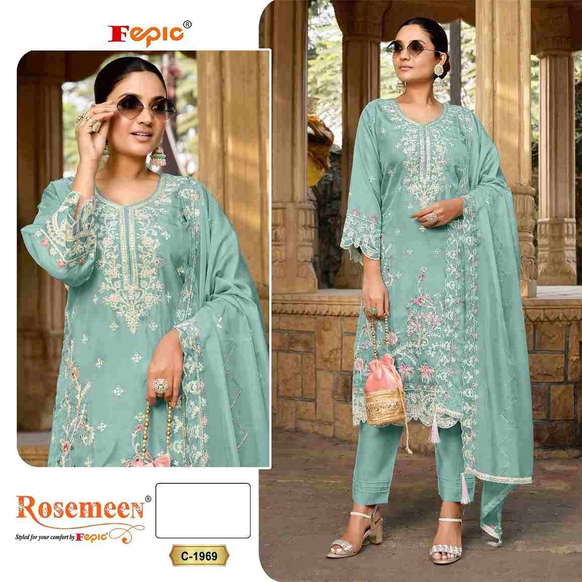 Fepic 1969 Colours By Fepic 1969-A To 1969-C Series Beautiful Pakistani Suits Stylish Fancy Colorful Party Wear & Occasional Wear Organza Embroidered Dresses At Wholesale Price