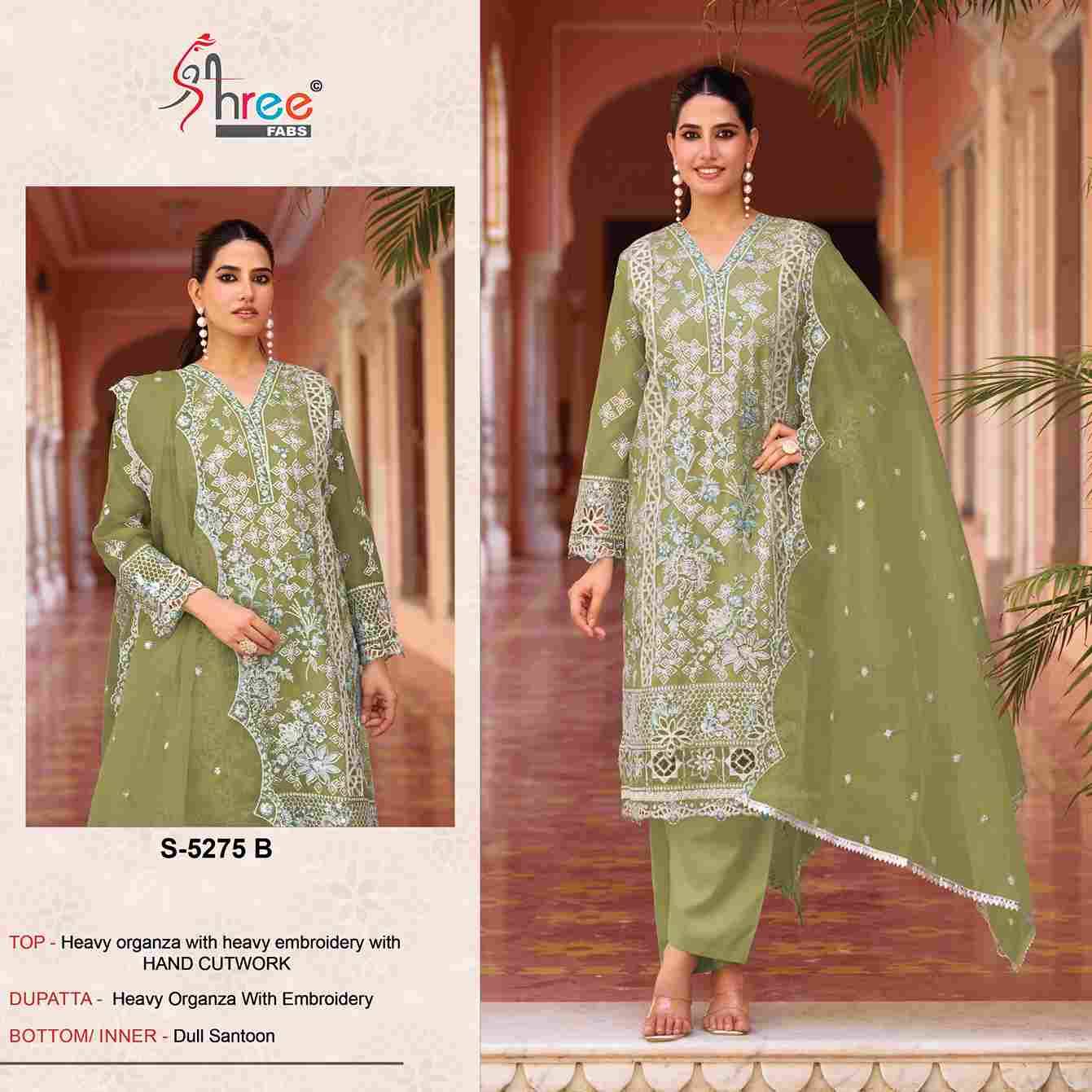 Shree Fabs Hit Design S-5275 Colours By Shree Fabs S-5275-A To S-5275-D Series Beautiful Stylish Pakistani Suits Fancy Colorful Casual Wear & Ethnic Wear & Ready To Wear Heavy Organza Embroidery Dresses At Wholesale Price