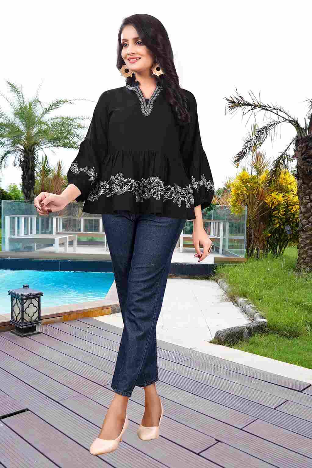 Zia By Kaamiri 01 To 05 Series Designer Stylish Fancy Colorful Beautiful Party Wear & Ethnic Wear Collection Viscose Rayon With Work Tops At Wholesale Price